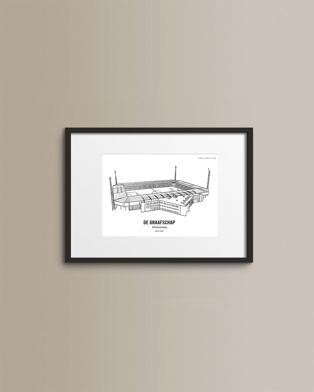 De Graafschap Stadion (ingelijst)