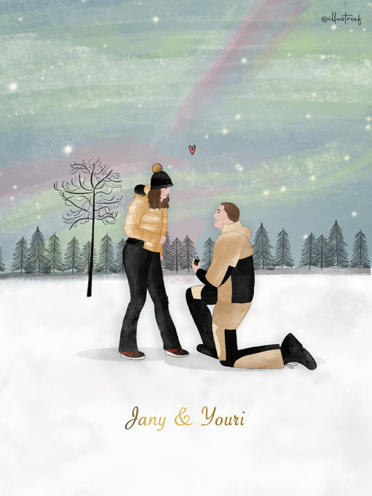 Verlovingscadeau (ingelijst)