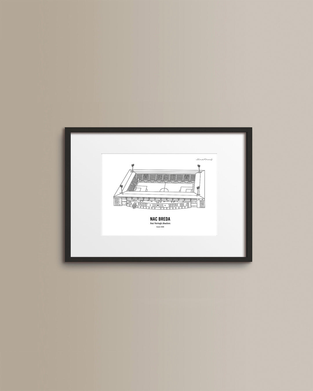 NAC Stadion afdruk 21x30