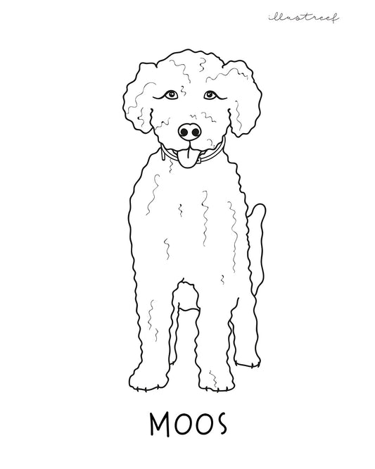 Lijntekening dier (digitaal)