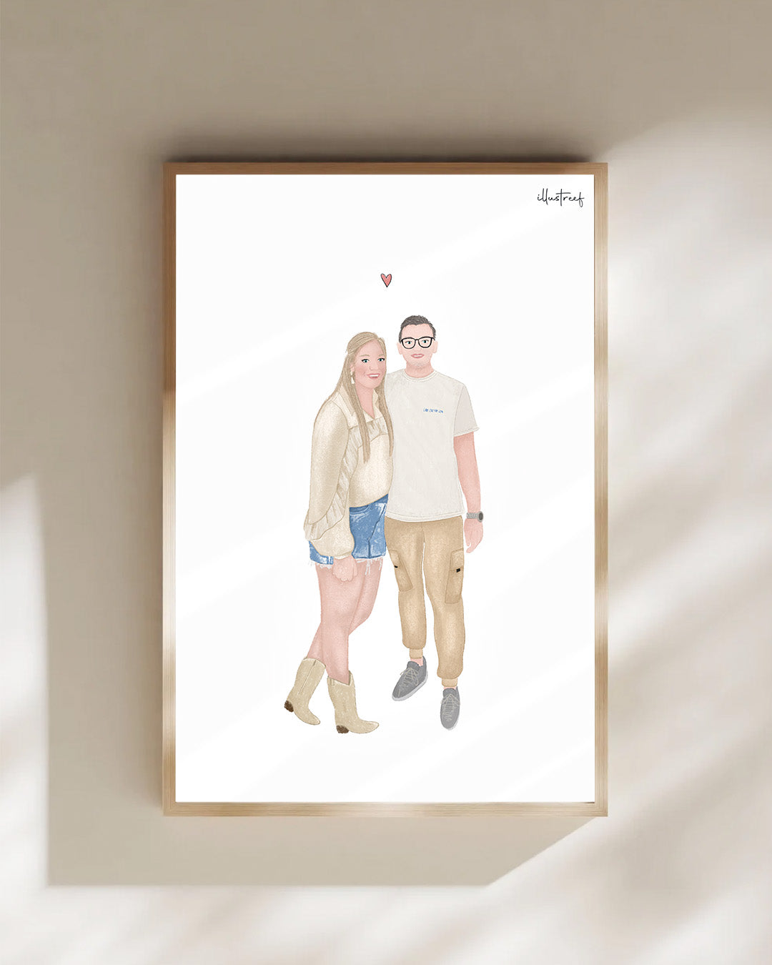 Portrettekening kleur - 2 personen (digitaal)