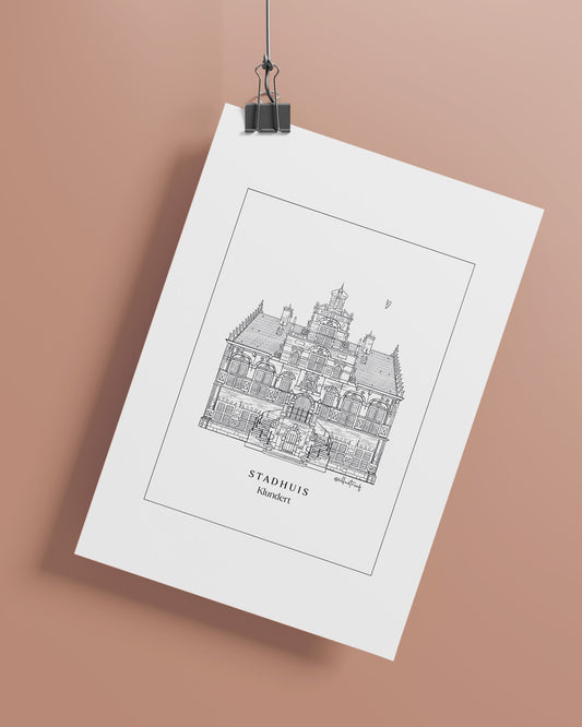 Stadhuis Klundert (ingelijst)