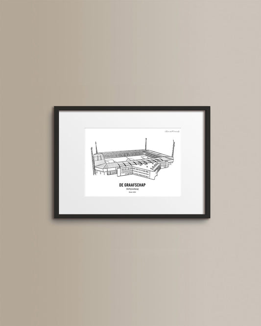 De Graafschap Stadion (ingelijst)
