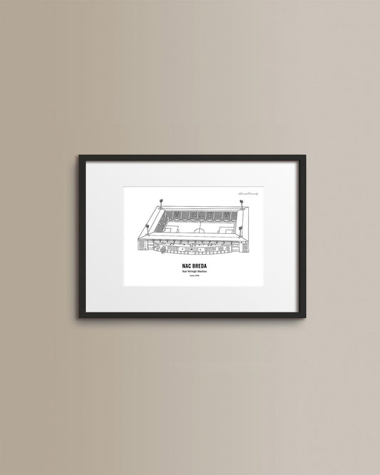 NAC Stadion afdruk 21x30