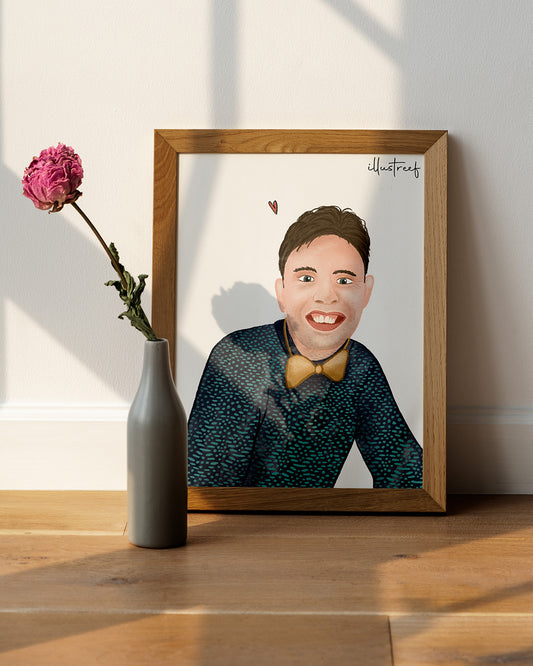 Portrettekening kleur - 1 persoon (digitaal)
