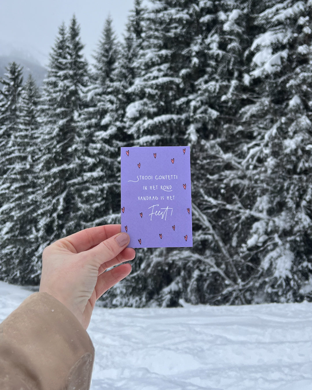 set 6 mini cadeaukaartjes