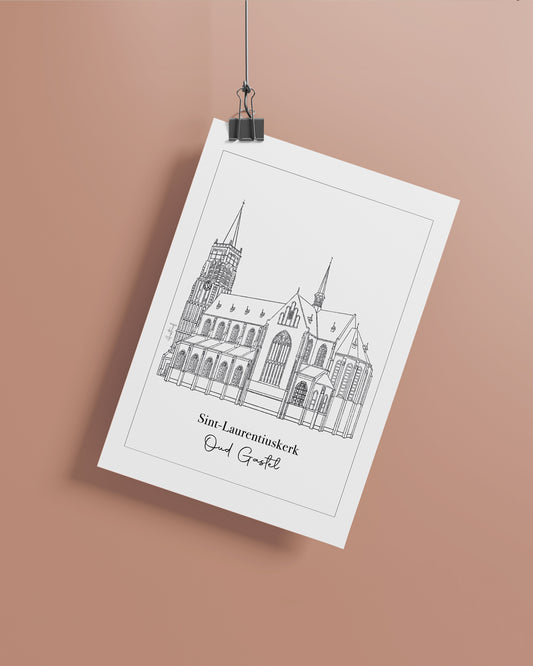 H. Laurentiuskerk Oud Gastel - Poster