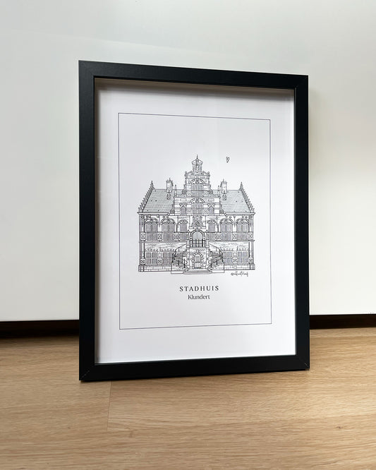 Stadhuis Klundert (ingelijst)